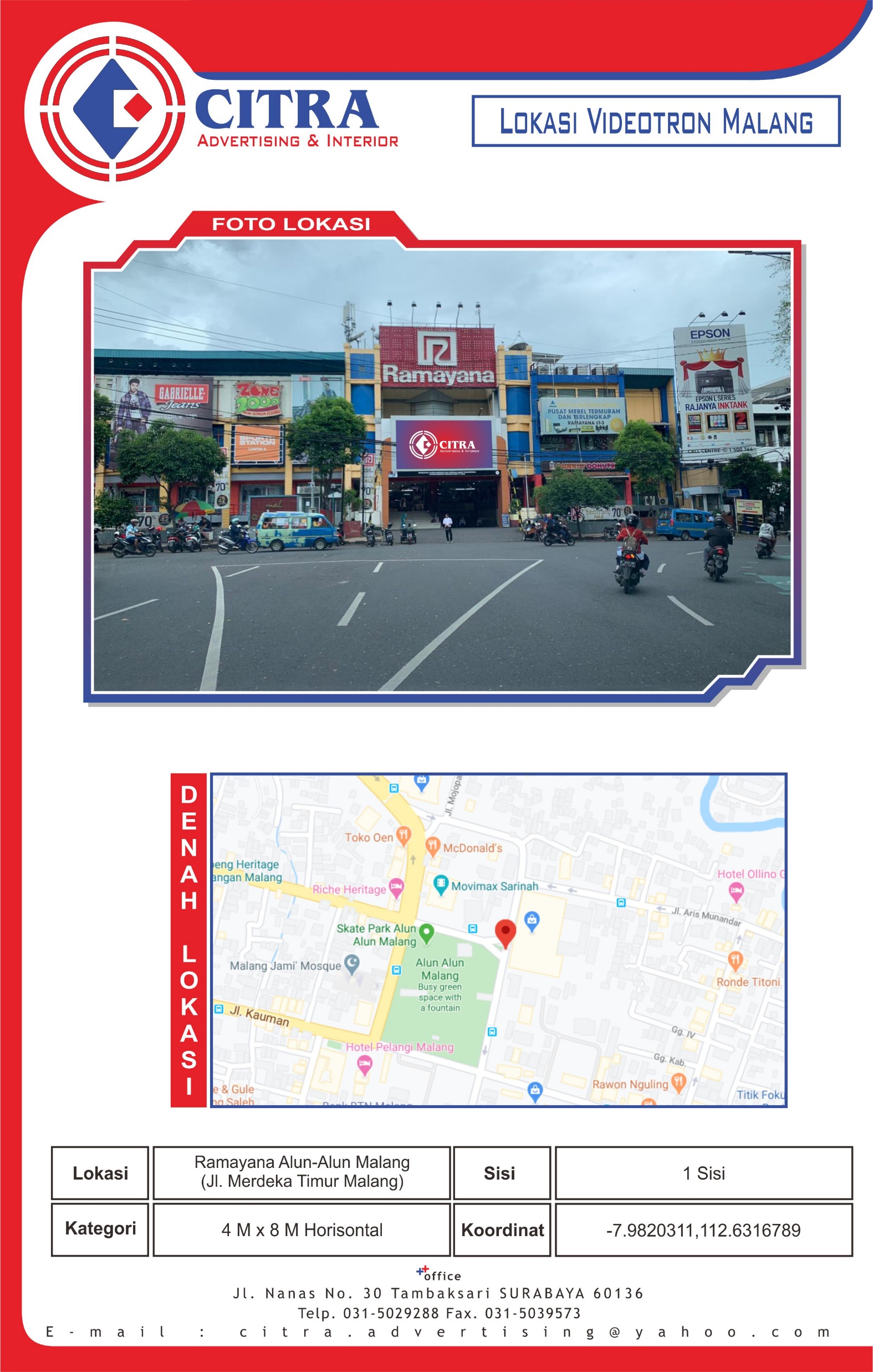 Jl. Merdeka Timur (Ramayana Mall)