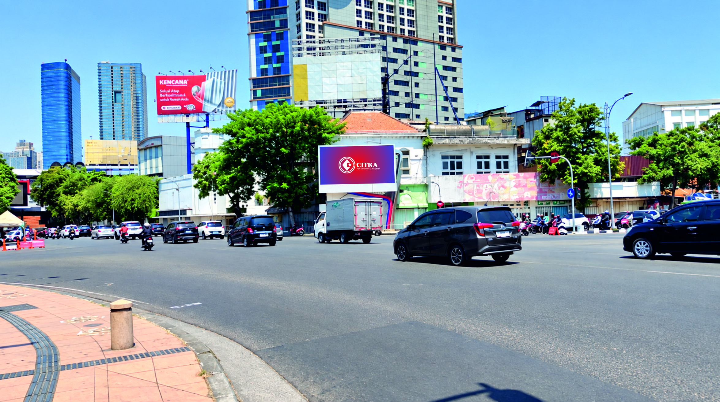Perempatan Siola atau Depan Tikungan Jl. Praban - Jl. Tunjungan , Genteng , Kec . Genteng 60275